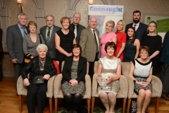 Members of the Claremorris Agriculture Show Committee, celebrating their 100th year with their award