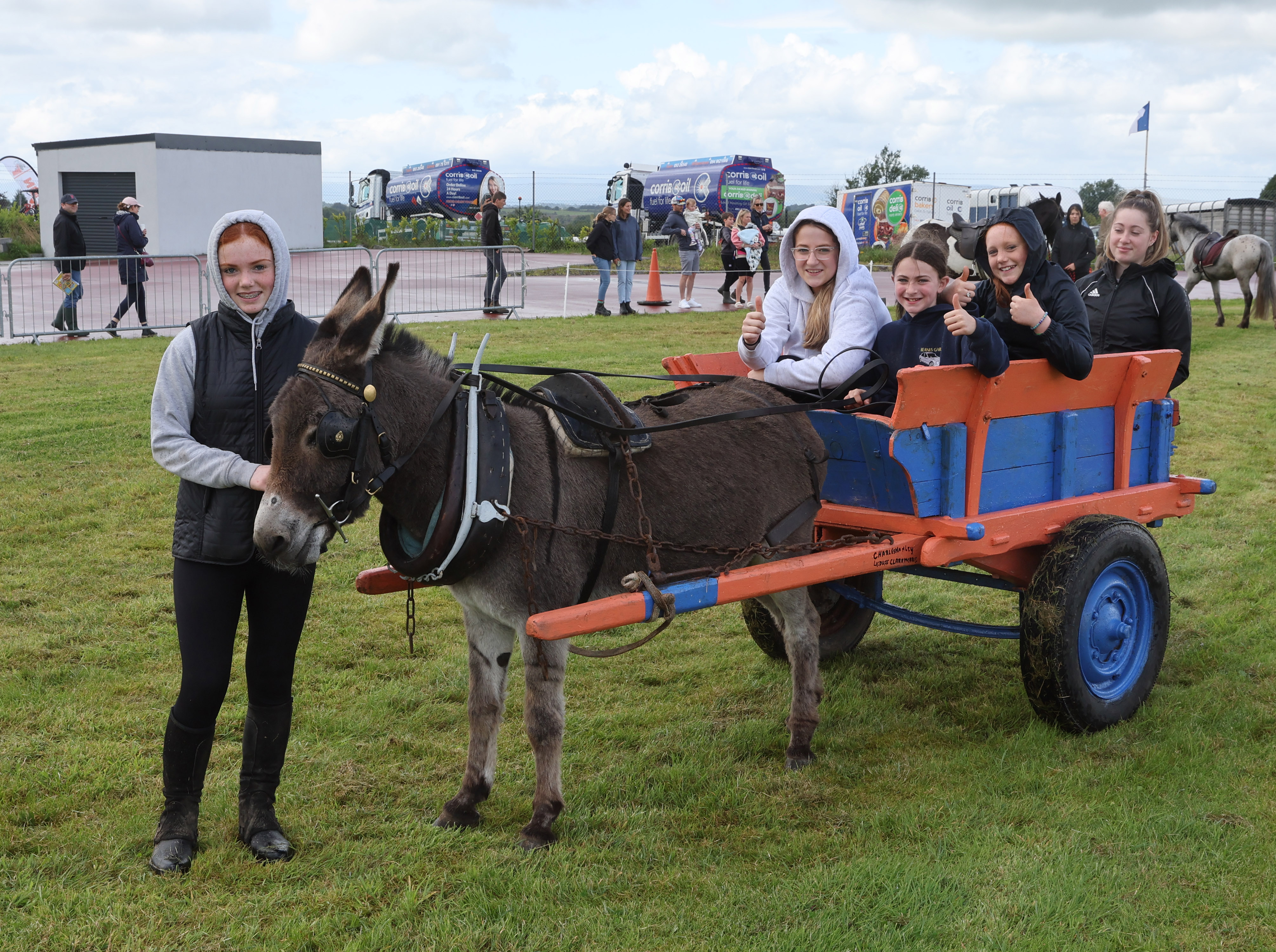 Enjoying the "Spin" in the donkey cart at the Claremorris 103rd Show in Claremorris on 5th August. Photo © Michael Donnelly