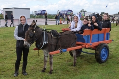 Enjoying the "Spin" in the donkey cart at the Claremorris 103rd Show in Claremorris on 5th August. Photo © Michael Donnelly