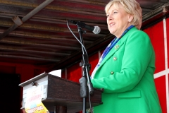 Minister for Social Protection and Rural & Community Development Heather Humphreys TD speaking as she performs the official opening of the 103rd Claremorris Show. Photo © Michael Donnelly